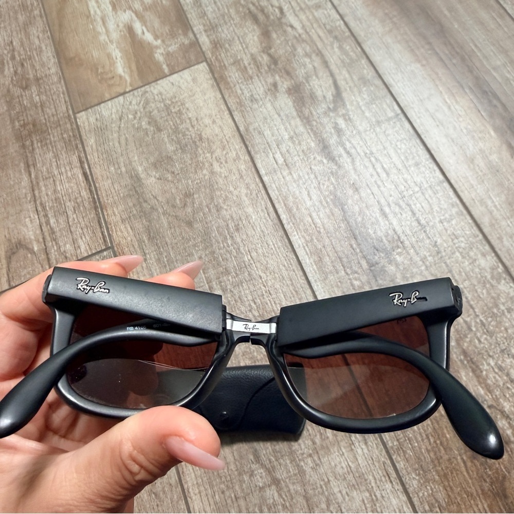 Ray-Ban | Wayfarer Two Tone Red Frame Sunglasses - Picture 8 of 11
